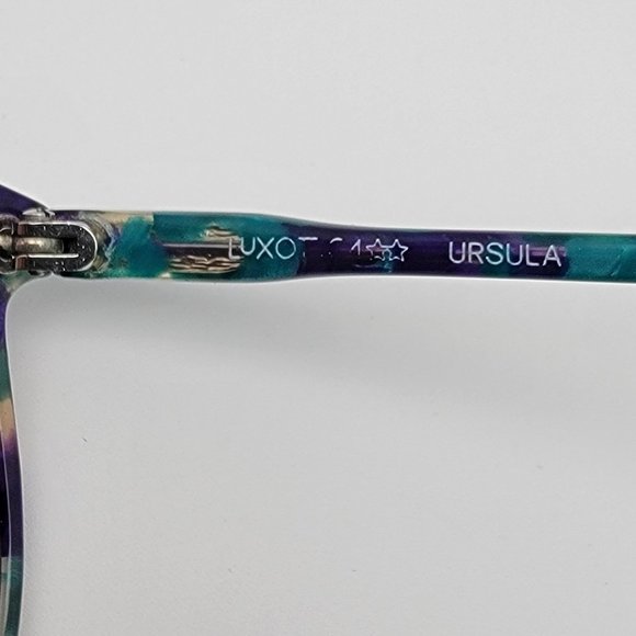Luxottica Ursula Purple Green Tortoise Little Mermaid Eyeglasses Frame Italy main image 5